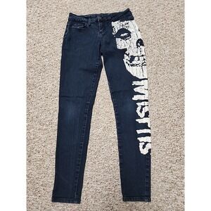 MISFITS Iron Fist Size 3 Punk Rock  Stretch Skinny Denim Jeans‎ 28x30